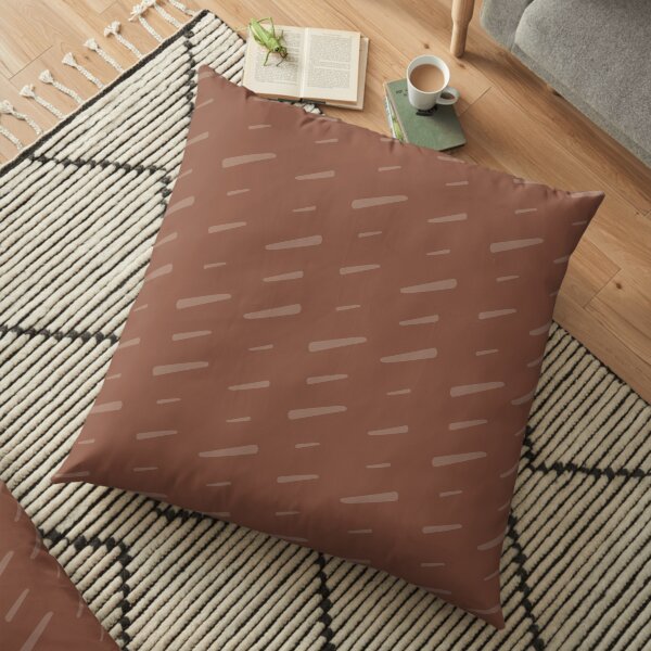 Slash Slash - rusty brown Floor Pillow