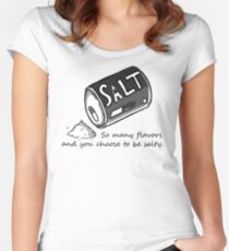 PJSalt V1 (black text) Women's Fitted Scoop T-Shirt