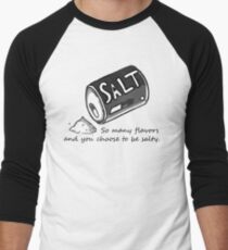 PJSalt V1 (black text) Men's Baseball ¾ T-Shirt
