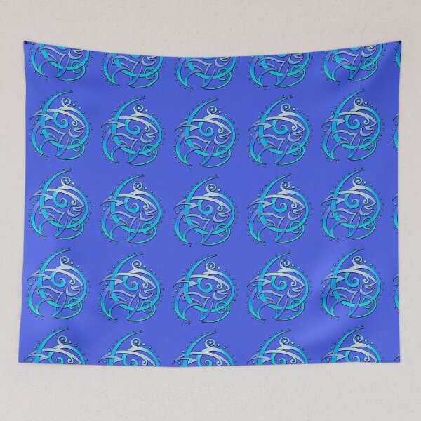 Item preview, Blue Swirl Fish Knot designed and sold by Dana Kester-McCabe.