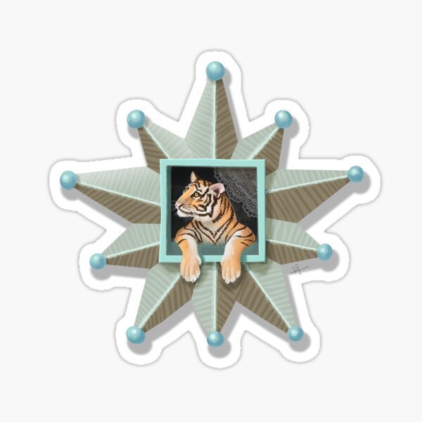 Item preview, Tiger Window designed and sold by CrickettGrrrl.