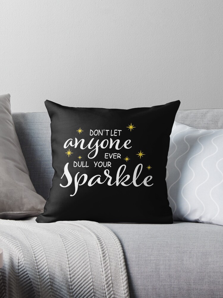 White discount sparkle throw