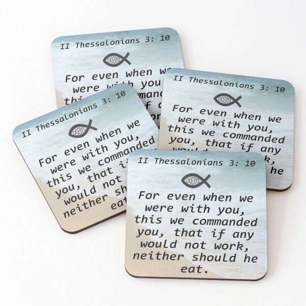 Item preview, II Thessalonians 3: 10 designed and sold by ErinTr.