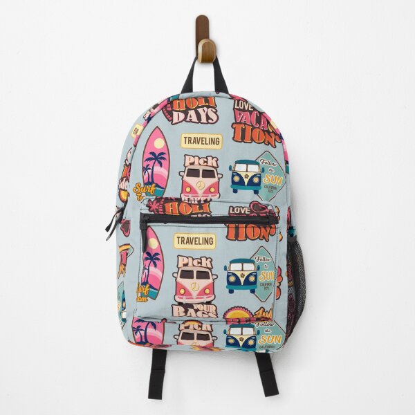 Item preview, Travel vacation retro 70's funny Stickers Trendy laptop Collection 2020 designed and sold by ShirtzTonight.