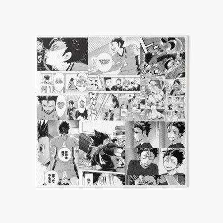 Kageyama and Sugawara Manga Panel Art Board Print for Sale by finches