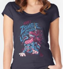 Zombie Unicorn Attacks Women's Fitted Scoop T-Shirt