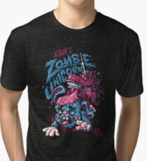 Zombie Unicorn Attacks Tri-blend T-Shirt