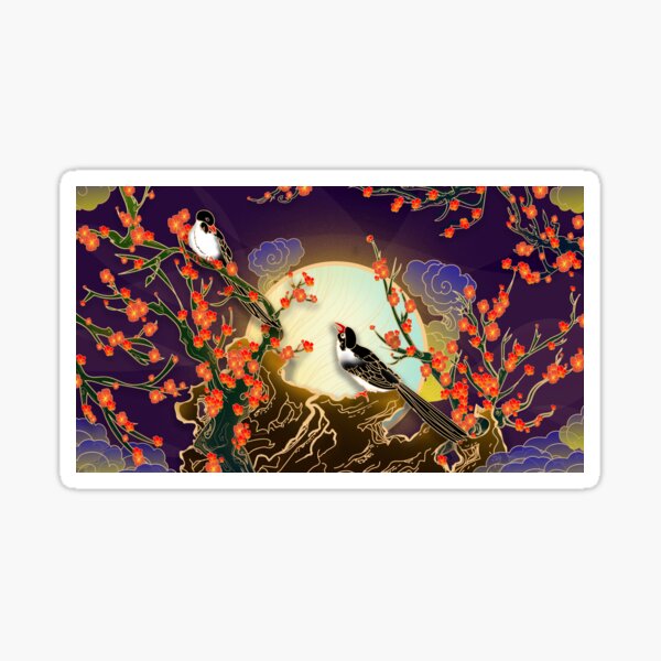 Item preview, Bird in front of moon designed and sold by Lisa Johnson.