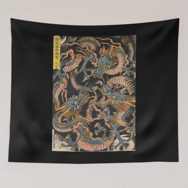 Item preview, Water Dragons - Traditional Japanese Art - Ukiyo (Ukiyo-e) designed and sold by pbbm.