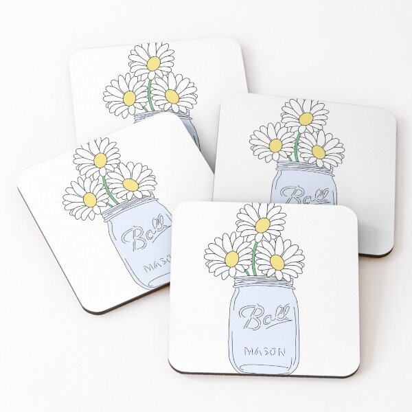Item preview, Flowers in a mason jar sticker designed and sold by vanessa1012.