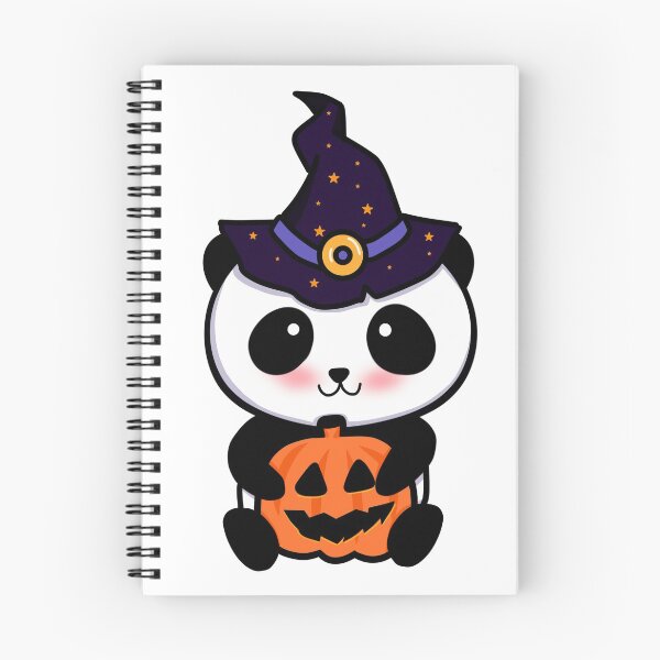 Item preview, Halloween PANDA With a witch hat hugging a pumpkin designed and sold by ButterflyX.