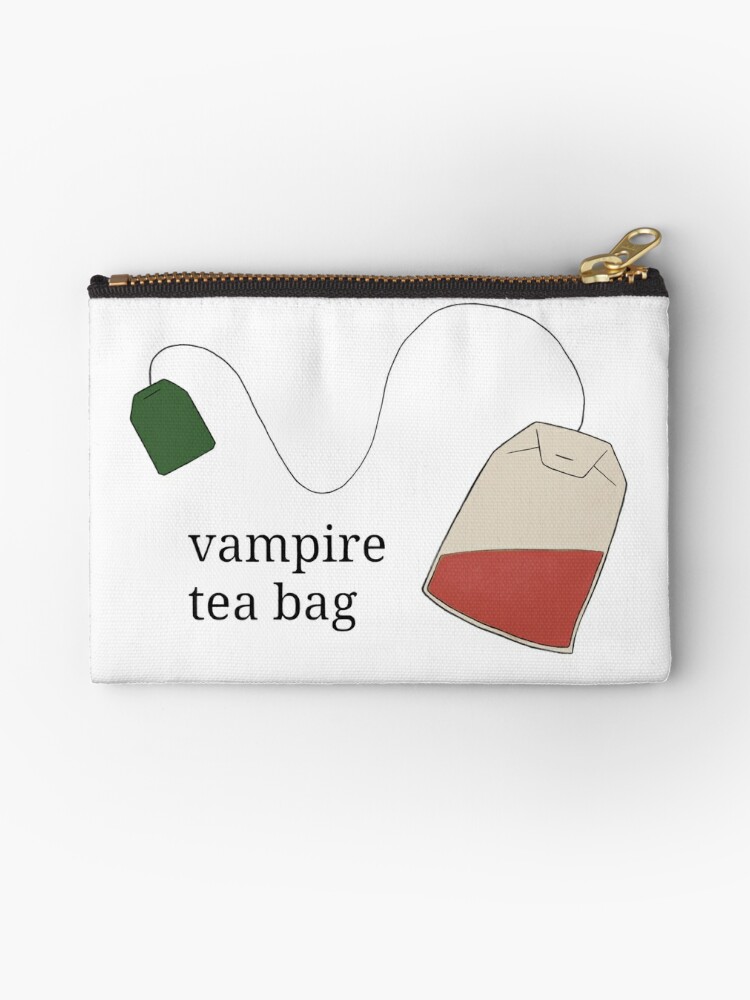 Vampire Tea Bag - Red" Zipper for Sale Draculaila | Redbubble