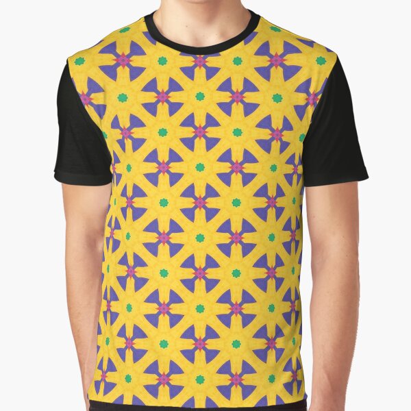 Geometric Daisies Graphic T-Shirt