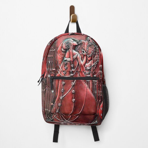 Item preview, Art Nouveau Female Figures Amongst Roses In Red designed and sold by BulganLumini.