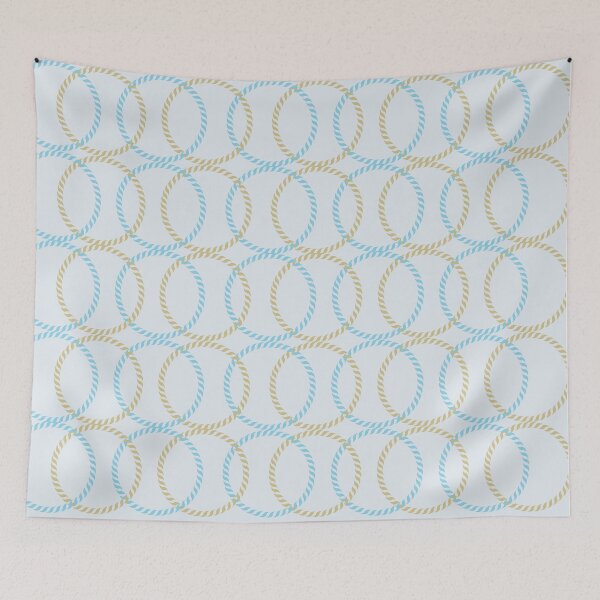 Item preview, Blue and Beige Circles design designed and sold by Amalzaki.
