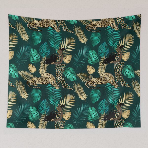 Item preview, Gold and Leopard Leopard Pattern designed and sold by RougeAtelier.