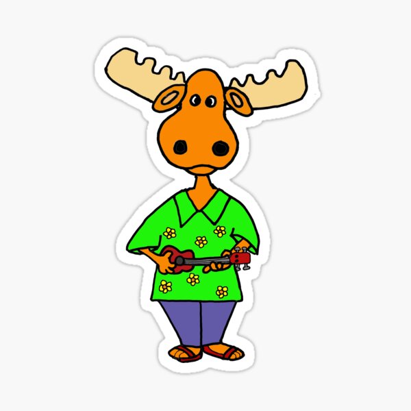 Item preview, Funny Moose Playing Ukulele Music designed and sold by Nature's Fancy.