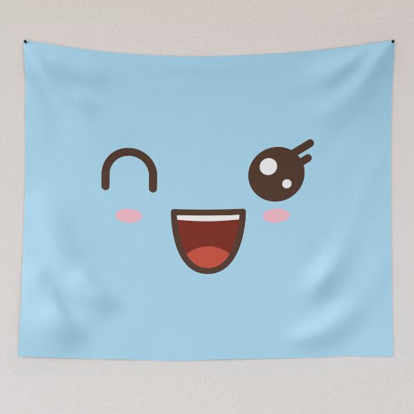 Item preview, #6 Kawaii blue face designed and sold by WelcomeToJapan.