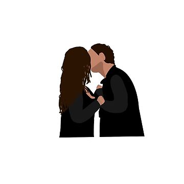 Delena First Kiss Sticker for Sale by Sofmacias