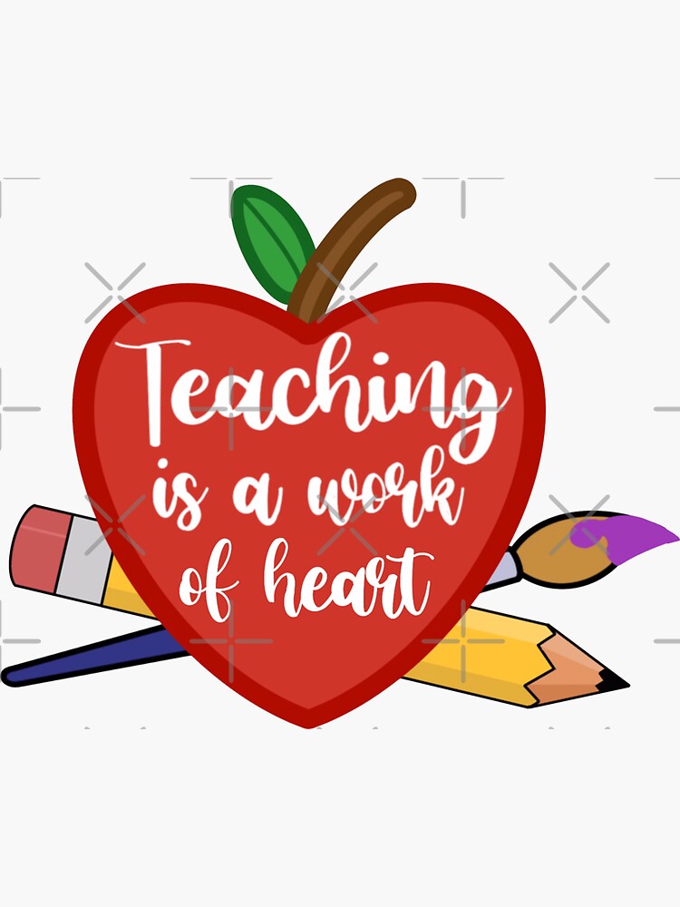 Teacher Stickers, 4.5 Inch Aesthetic Teachers Day Gift Card Vinyl