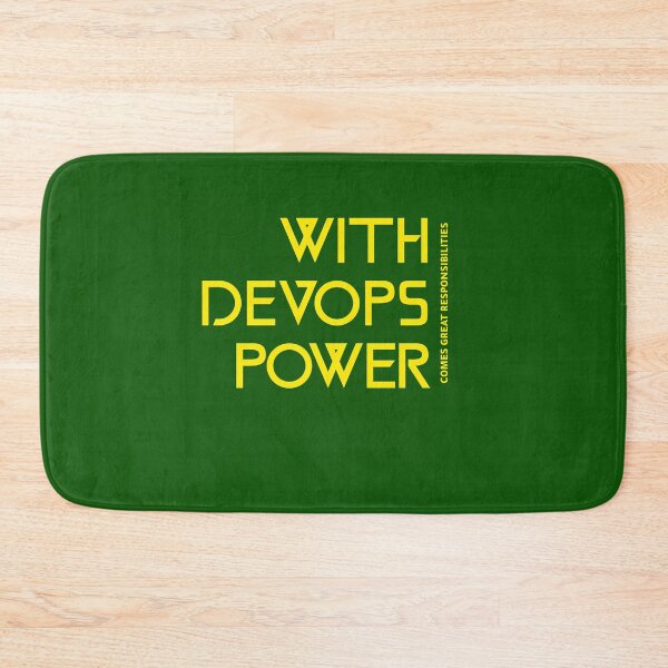 Aperçu de l'œuvre Le pouvoir devops s'accompagne d'une grande responsabilité créée et vendue par aviationgeektee.