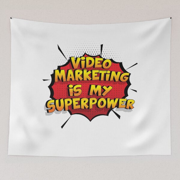 Item preview, Video Marketing is my Superpower Funny Design Video Marketing Gift designed and sold by Custom365.