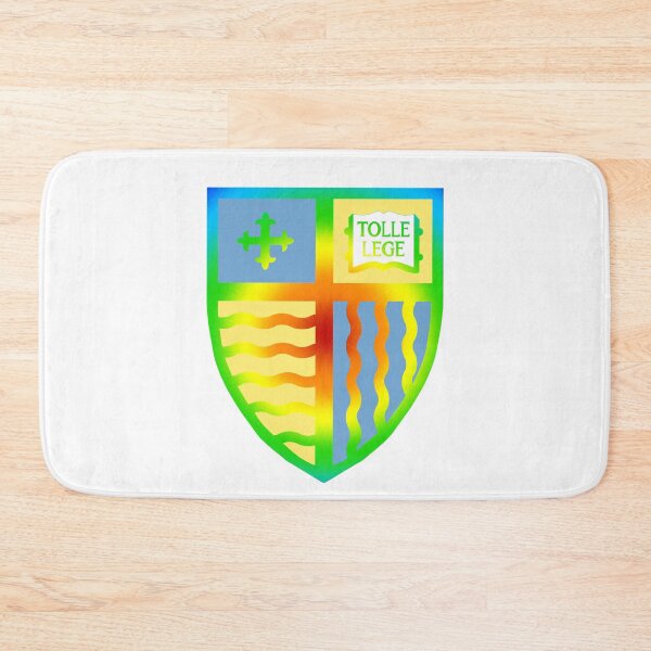 Item preview, Tie-Dye Merrimack College Shield designed and sold by creamsicle cat crafts.