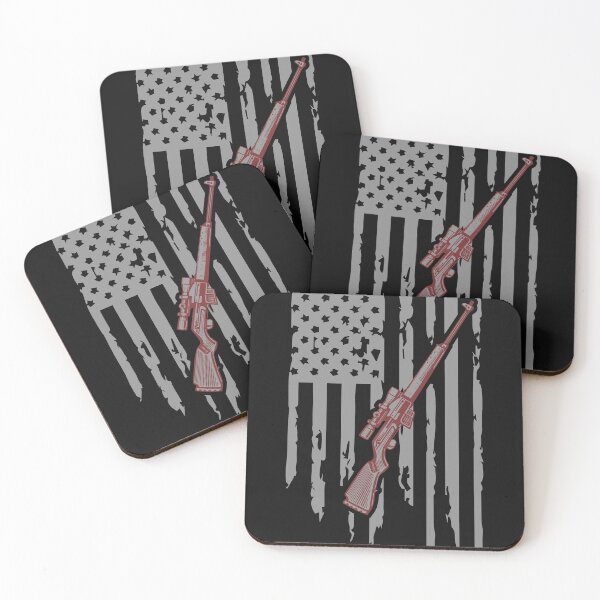 Item preview, Sniper Hunting Vintage American Flag designed and sold by printondemand13.