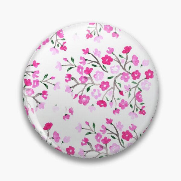 Artikelvorschau, Pink Cherry Blossoms Hand Painted entworfen und verkauft von Sharon Schwalbe.