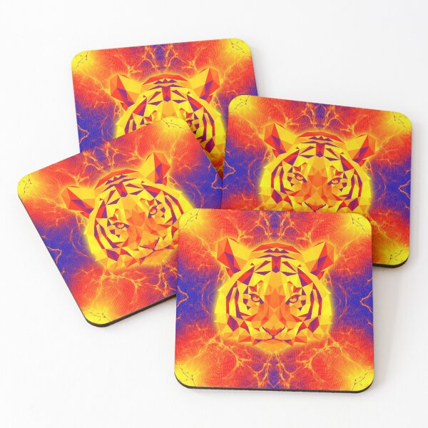Item preview, Geometric Tiger Chinese New Year - Fire Storm  designed and sold by NoMatterLab.