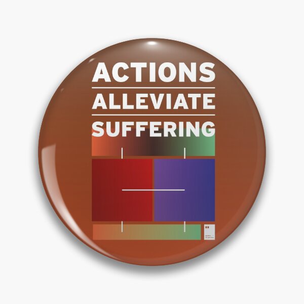 Item preview, Actions alleviate suffering designed and sold by quotesonposters.