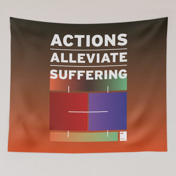 Item preview, Actions alleviate suffering designed and sold by quotesonposters.
