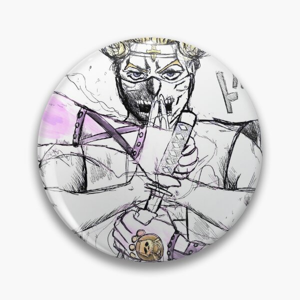 Anime JoJo's Bizarre Adventure Kira Yoshikage Metal Badge Button Brooch Pin  Medal Souvenir Cosplay Collection Bag