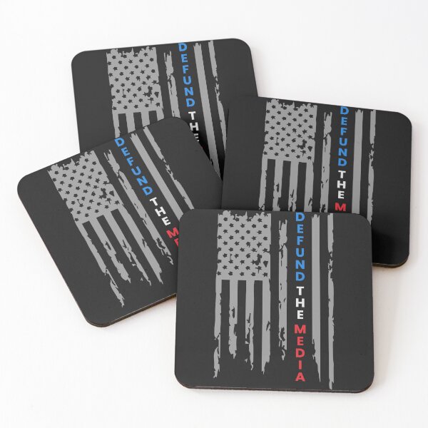 Item preview, Defund The Media | Vintage American Flag designed and sold by printondemand13.
