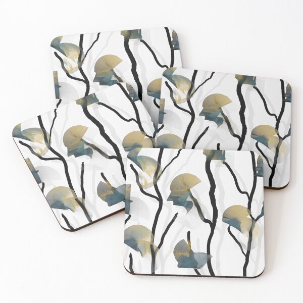 Item preview, Modern Climbing Vine -- Mustard Teal designed and sold by ArgyleImp.