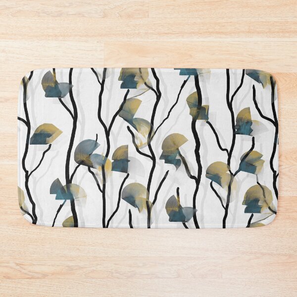 Item preview, Modern Climbing Vine -- Mustard Teal designed and sold by ArgyleImp.