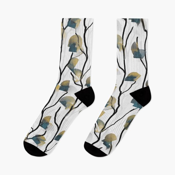 Item preview, Modern Climbing Vine -- Mustard Teal designed and sold by ArgyleImp.