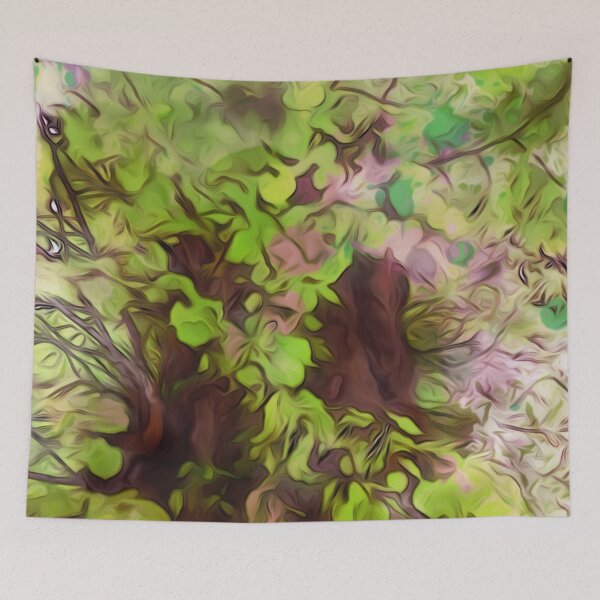 Item preview, Old Tree Thick Branches Green and Purple Magic designed and sold by miraminerva09.