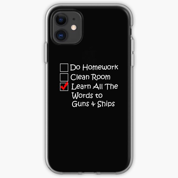 Learn All the Words to Guns and Ships iPhone Soft Case