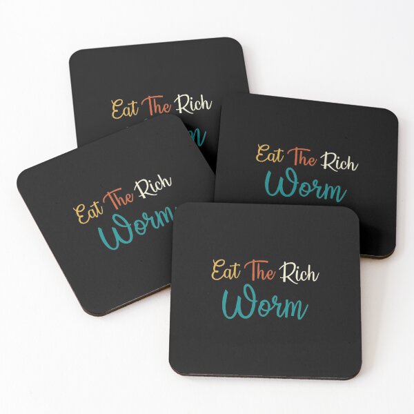 Item preview, eat the rich worm retro colors designed and sold by WilliamsGFX.