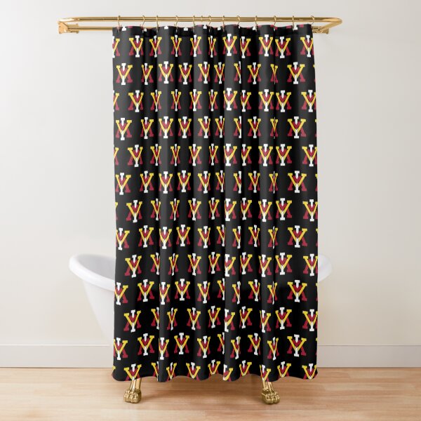 Louis Vuitton Logo In Floral Background Shower Curtain Set - REVER