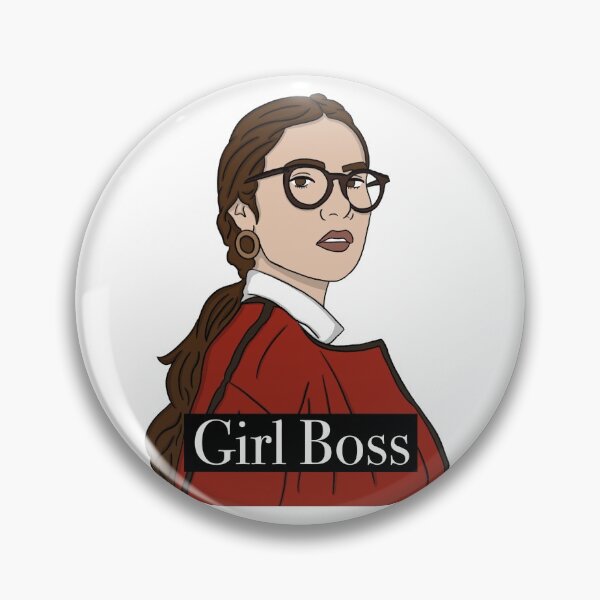 Item preview, Girl boss elegant red classic with brown eyes designed and sold by Nathsmo.