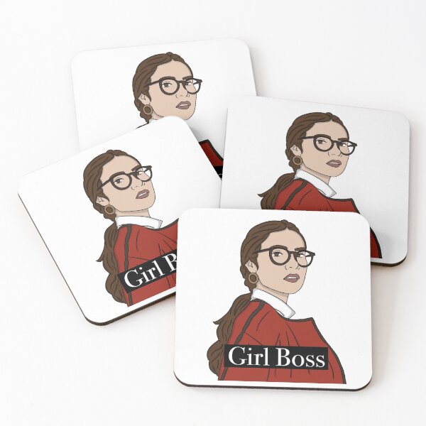 Item preview, Girl boss elegant red classic with brown eyes designed and sold by Nathsmo.