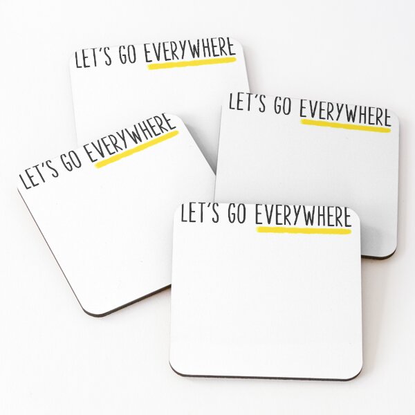 Item preview, Let's Go Everywhere Yellow Line designed and sold by sharedipmemes.