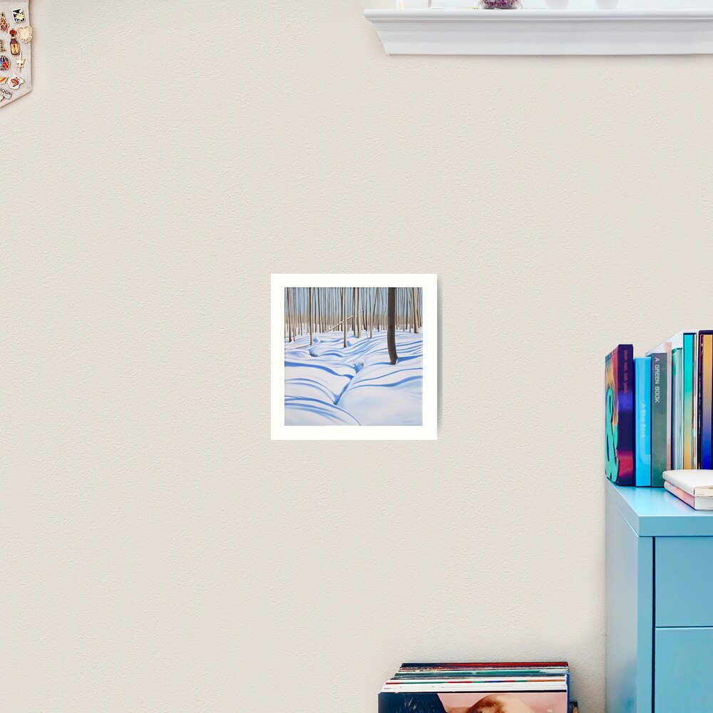 Outliers - winter forest painting Art Print