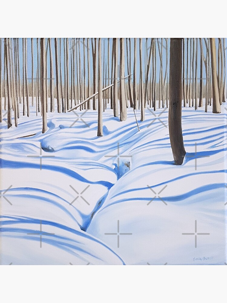 Outliers - winter forest painting by EmilyBickell