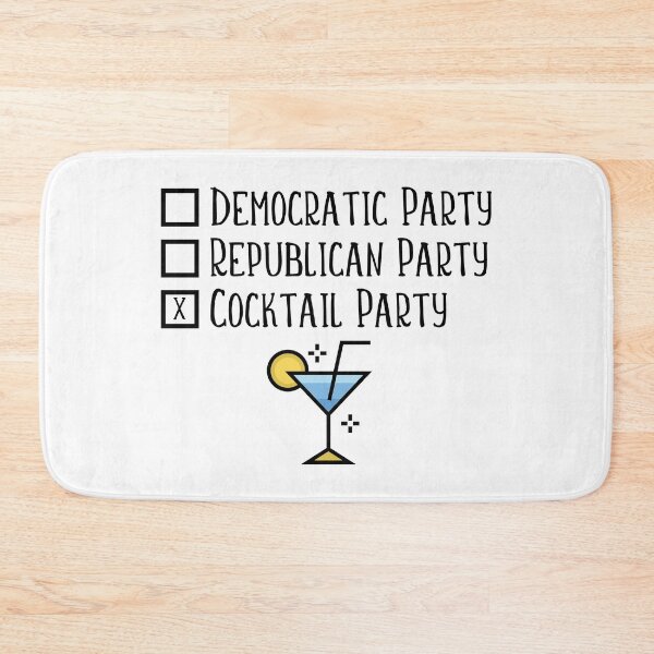 Item preview, Democratic Party Republican Party Cocktail Party Alcohol print designed and sold by nikkidawn74.