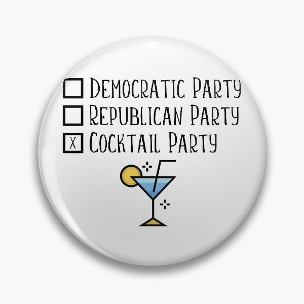 Item preview, Democratic Party Republican Party Cocktail Party Alcohol print designed and sold by nikkidawn74.