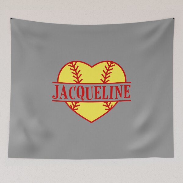 Item preview, Jacqueline Softball Heart Name Fastpitch Player Mom Love design designed and sold by nikkidawn74.