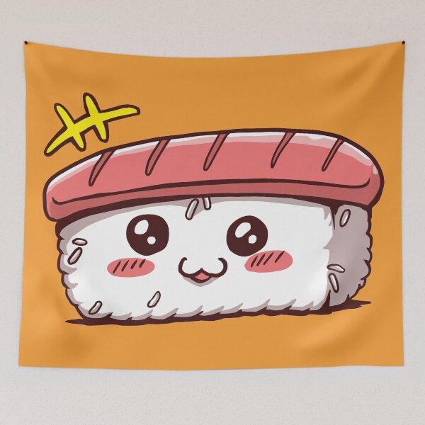 Item preview, Cute Kawaii Sushi Roll - Japanese Food designed and sold by cutenfunny.